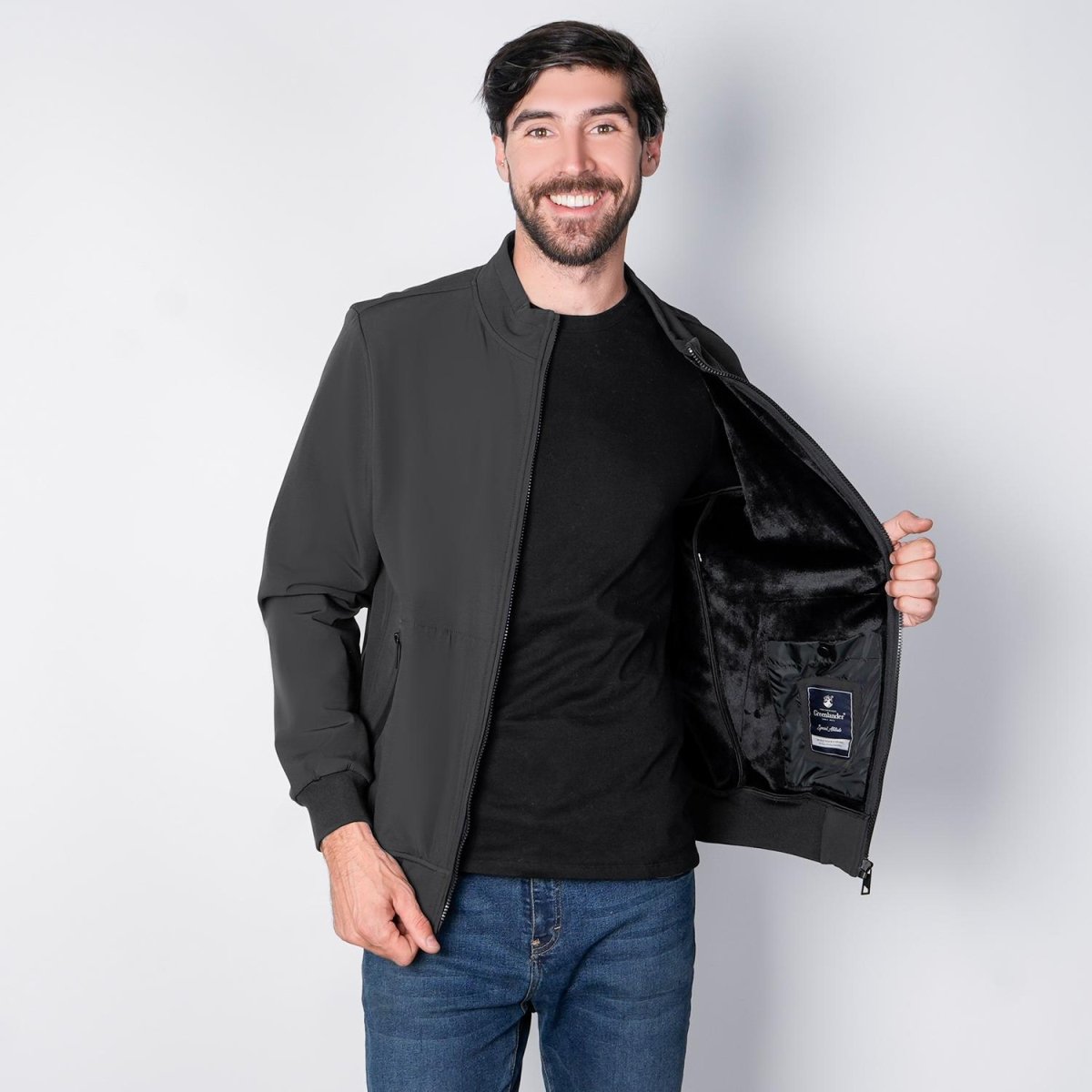 Chamarra softshell tipo bomber para hombre con bolsillos Greenlander - Greenlander