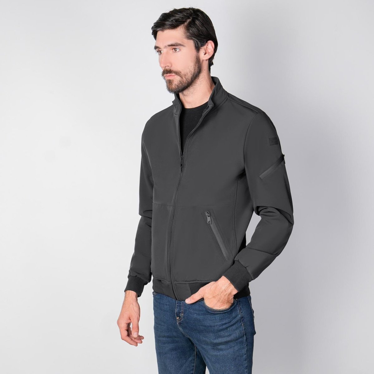 Chamarra softshell tipo bomber para hombre con bolsillos Greenlander - Greenlander