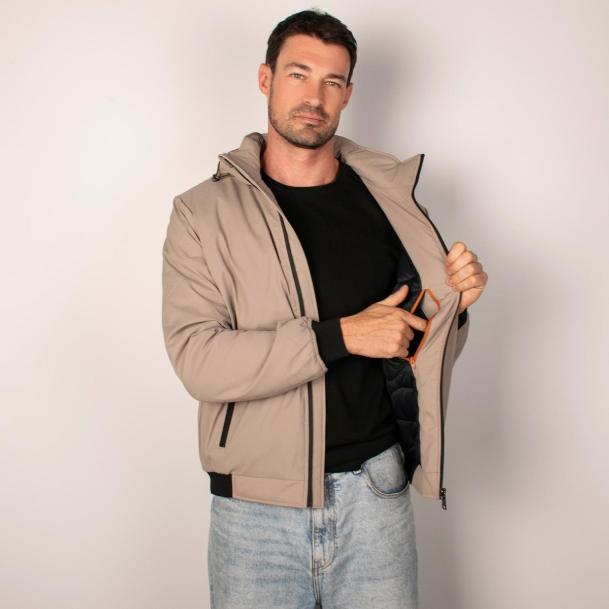 Chamarra tipo bomber para hombre con bolsillo interno Greenlander - Greenlander