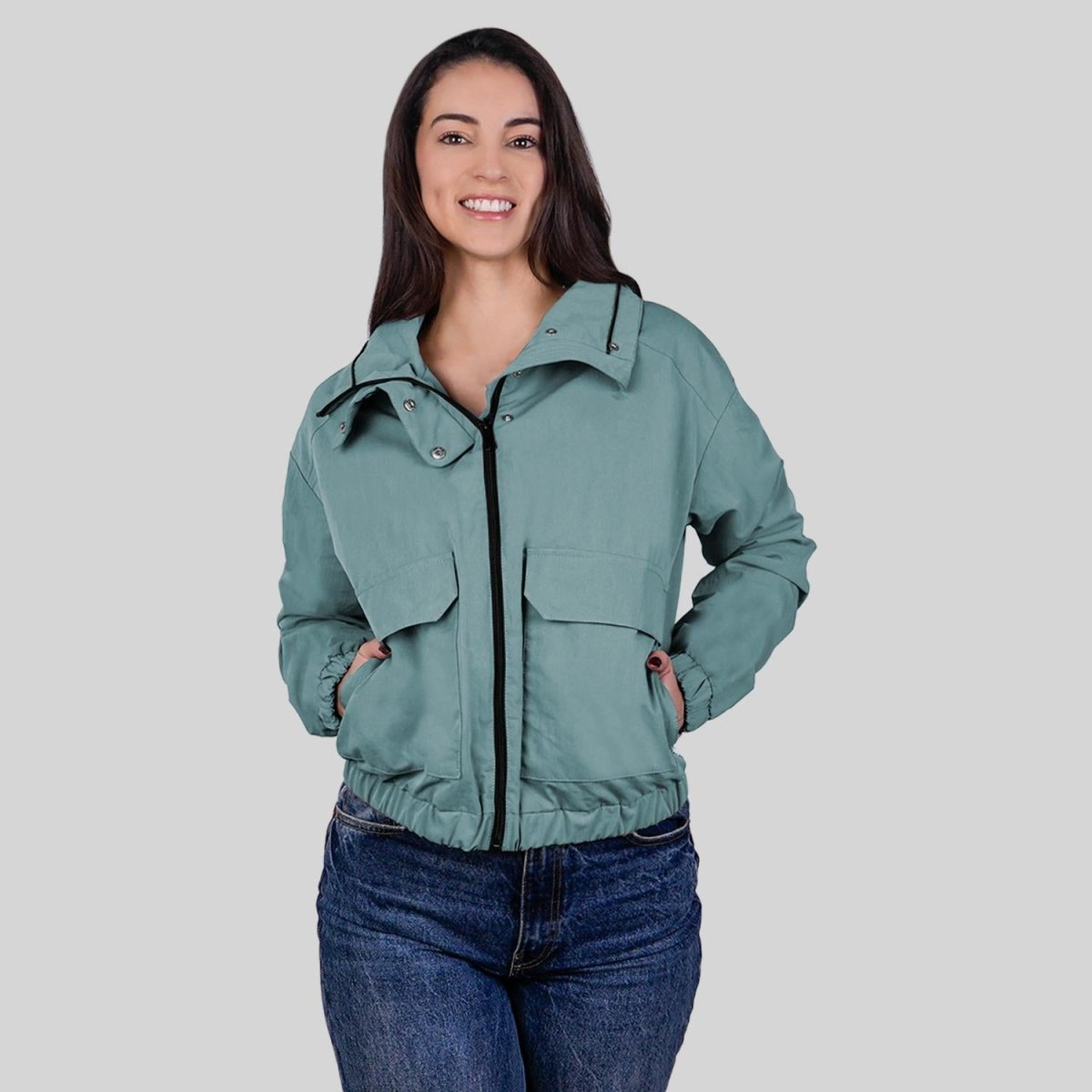 Chamarra tipo bomber para mujer con bolsillos Greenlander - Greenlander