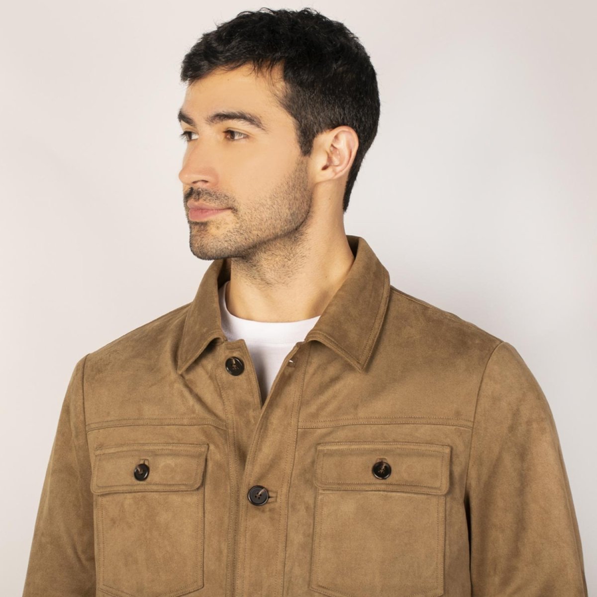 Chamarra tipo gamuza para hombre con bolsillo interno Greenlander - Greenlander