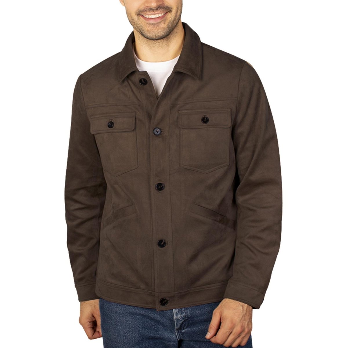 Chamarra tipo gamuza para hombre con bolsillo interno Greenlander - Greenlander