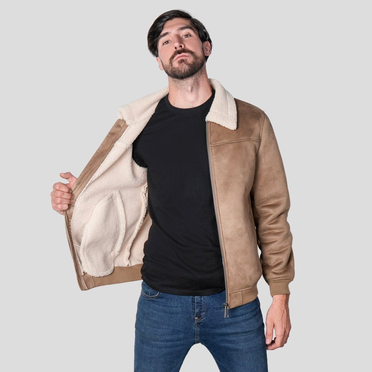 Chamarra Tipo Gamuza para Hombre con Forro Afelpado | Greenlander - Greenlander