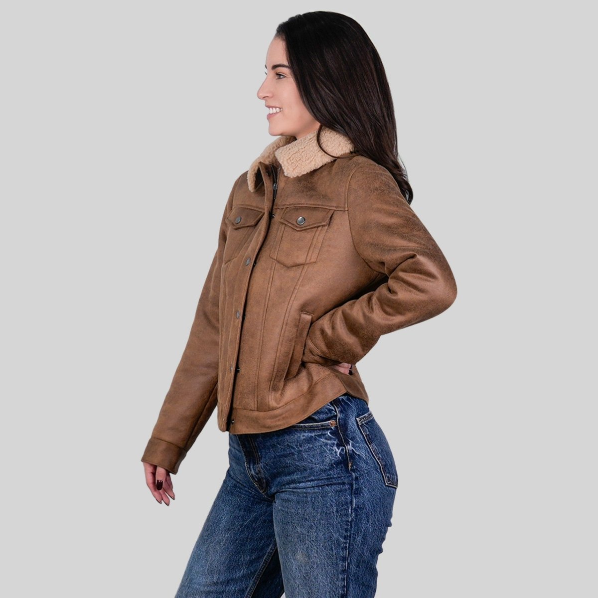 Chamarra Tipo Gamuza para Mujer con Forro Afelpado | Greenlander - Greenlander