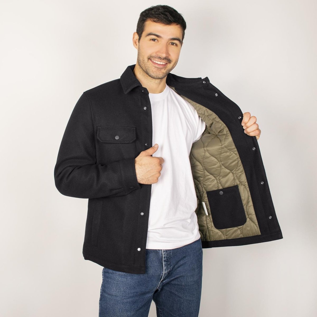 Chamarra tipo lana para hombre con bolsillos Greenlander - Greenlander