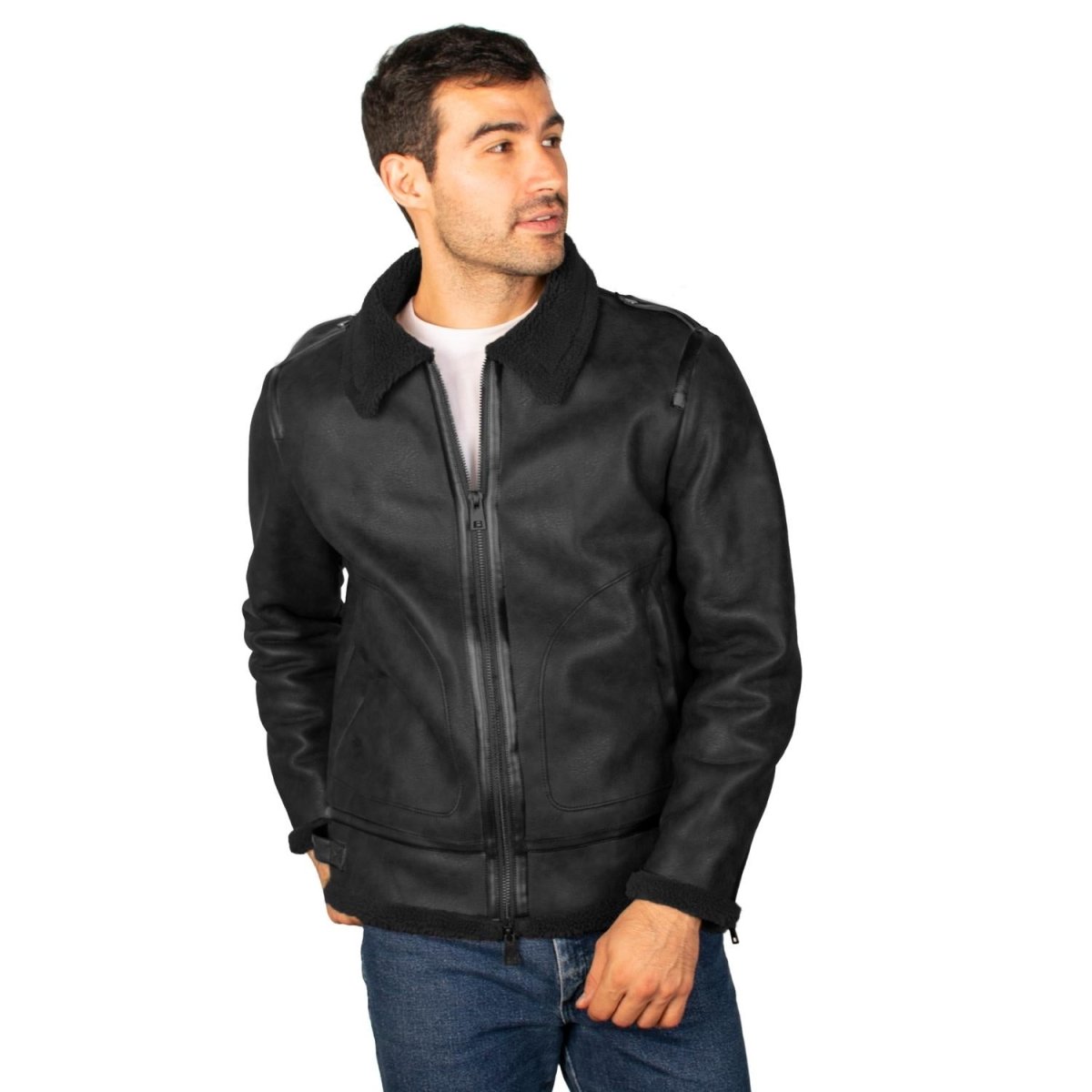 Chamarra tipo piel para hombre con bolsillos Greenlander - Greenlander