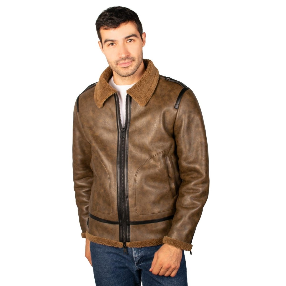 Chamarra tipo piel para hombre con bolsillos Greenlander - Greenlander