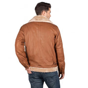 Chamarra Tipo Piel para Hombre con Cuello Borrego y Cierre | Greenlander - Greenlander