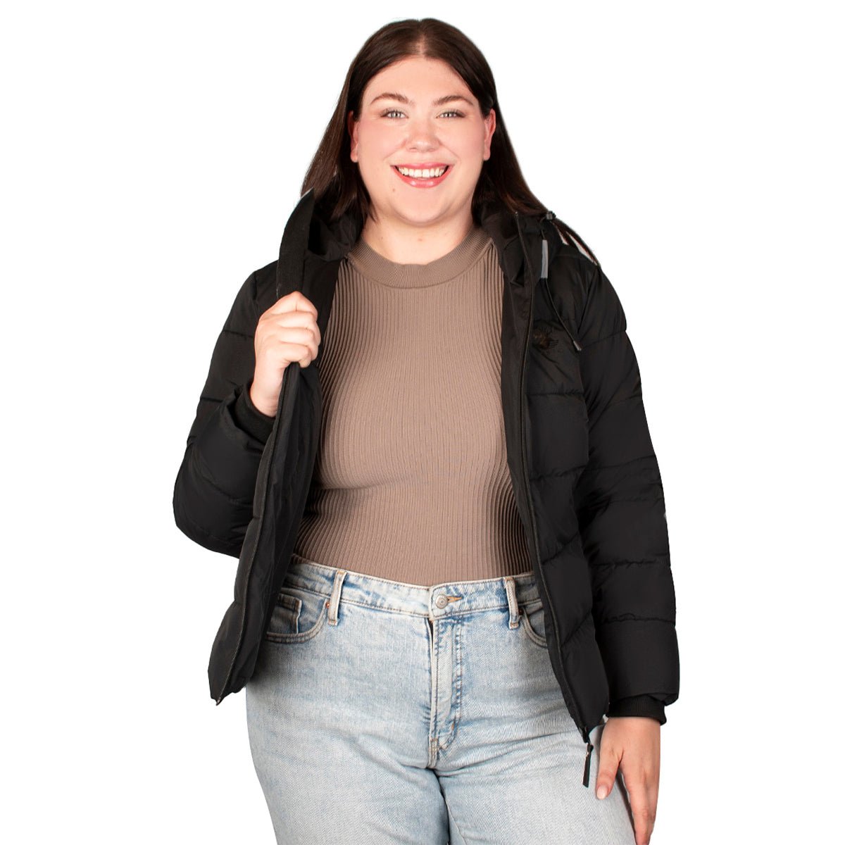 Chamarra Trendy Capitonada Mujer Plus Size - The Original Greenlander