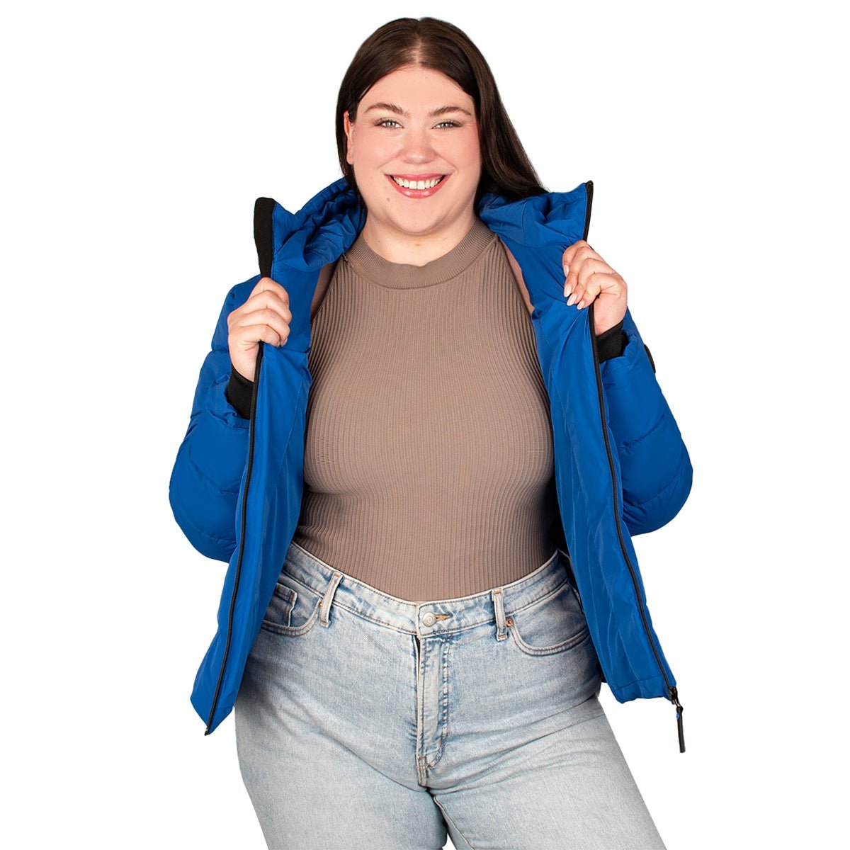 Chamarra Trendy Capitonada Mujer Plus Size - The Original Greenlander