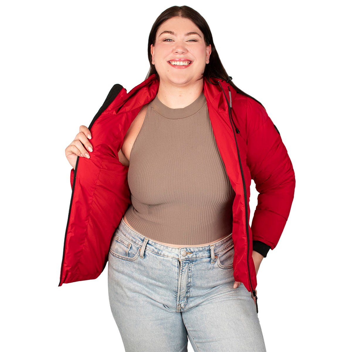 Chamarra Trendy Capitonada Mujer Plus Size - The Original Greenlander