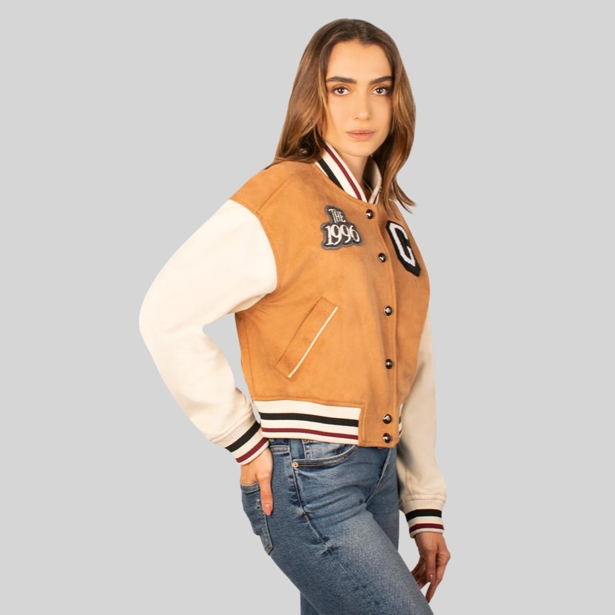 Chamarra varsity para mujer con bolsillos Greenlander - Greenlander