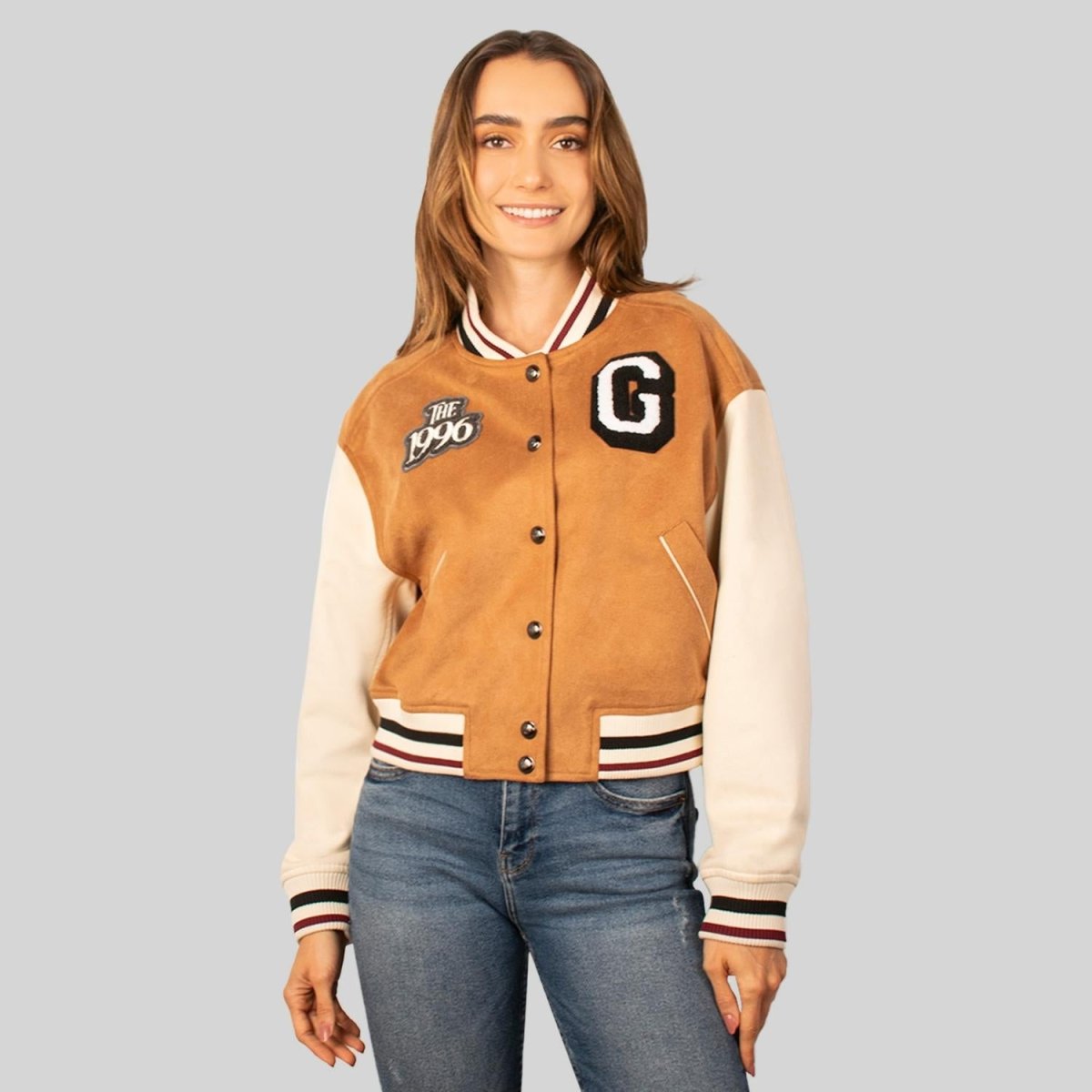 Chamarra varsity para mujer con bolsillos Greenlander - Greenlander