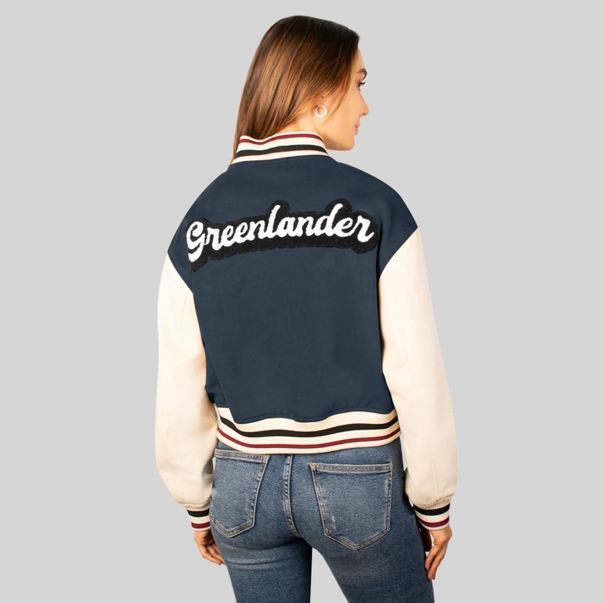 Chamarra varsity para mujer con bolsillos Greenlander - Greenlander