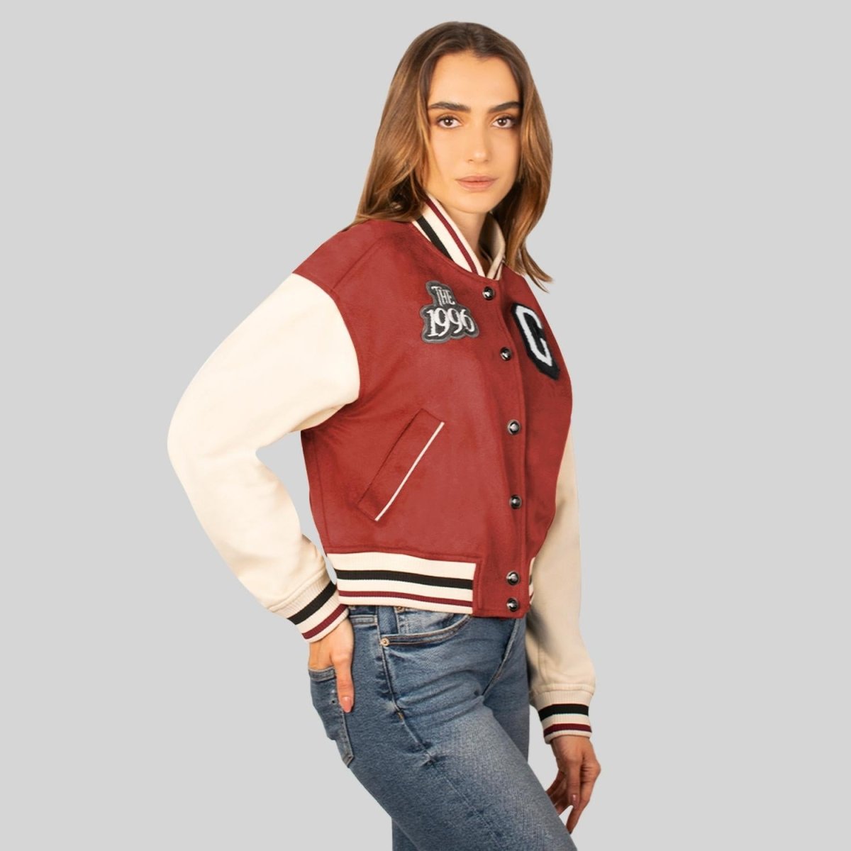 Chamarra varsity para mujer con bolsillos Greenlander - Greenlander