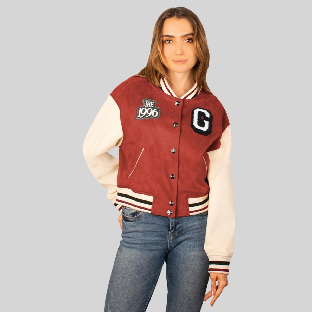 Chamarra varsity para mujer con bolsillos Greenlander - Greenlander