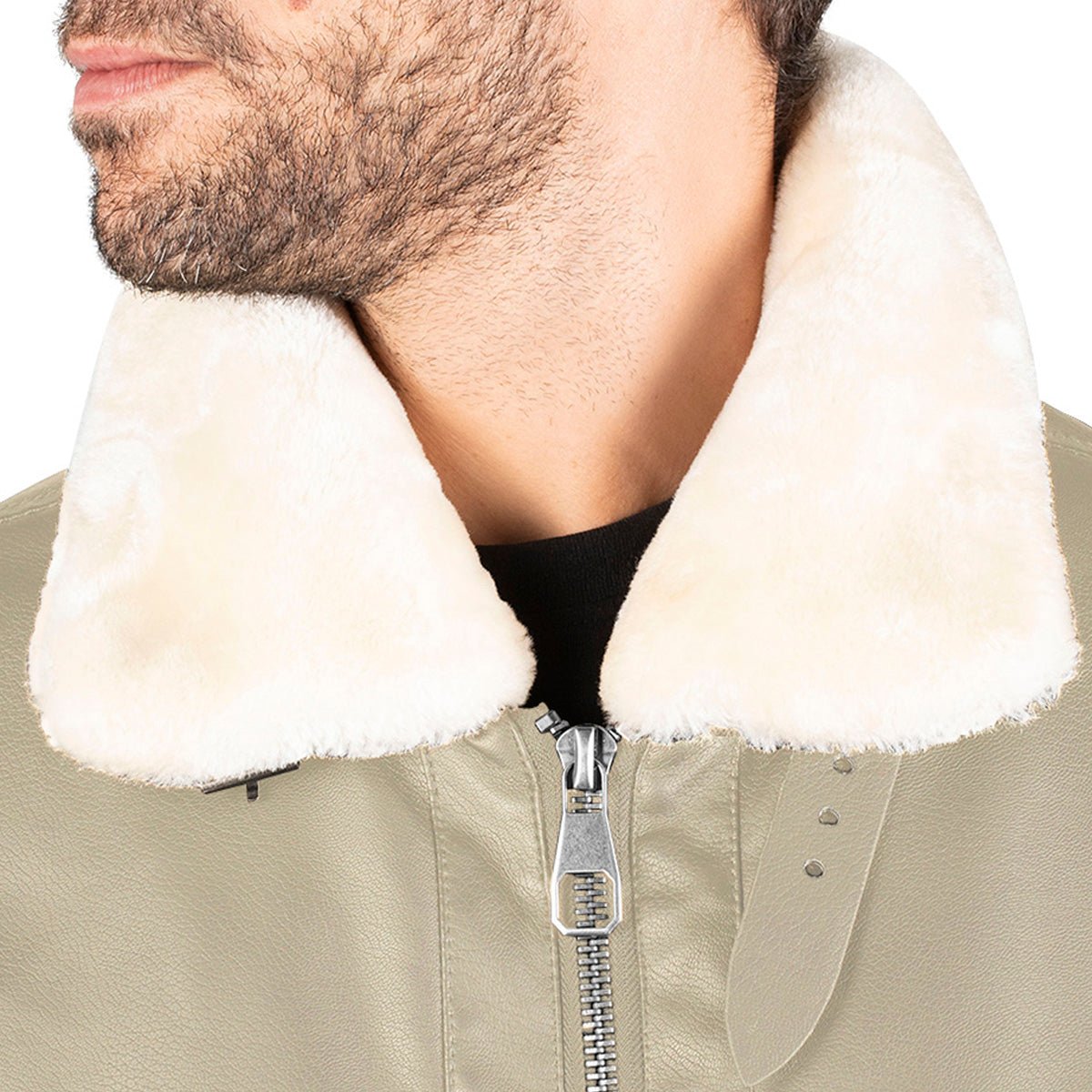 Chamarra Vinipiel Polar Tipo Bomber Hombre - The Original Greenlander