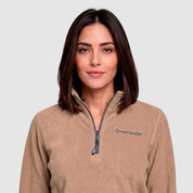 Sudadera Polar Fleece para Mujer con Cuello Alto y Medio Cierre | Greenlander