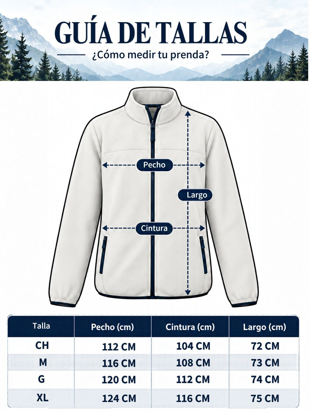 Chamarra Tipo Piel para Hombre con Cuello Borrego y Cierre | Greenlander