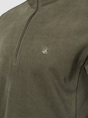 Sudadera Fleece para Hombre con Medio Cierre y Cuello Alto | Greenlander
