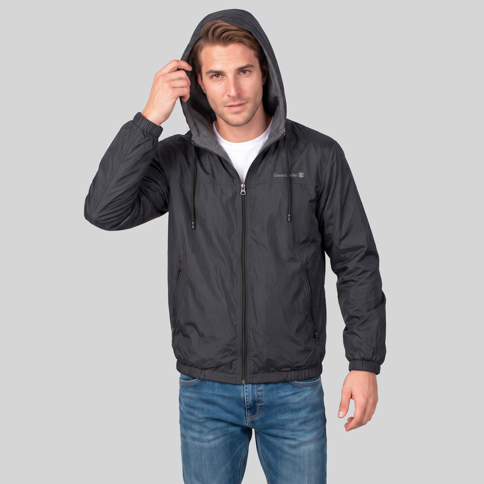 Chamarra Doble Vista para Hombre con Bolsillos y Cierre | Greenlander