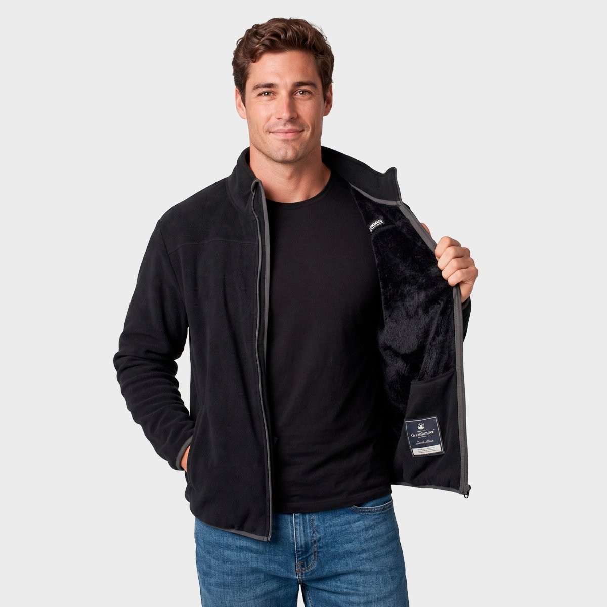 Fleece para hombre con bolsas | Greenlander México - Greenlander