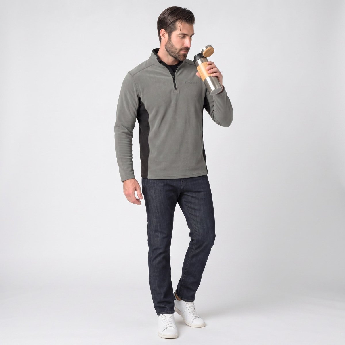 Fleece para hombre con cuello alto | Greenlander México - Greenlander