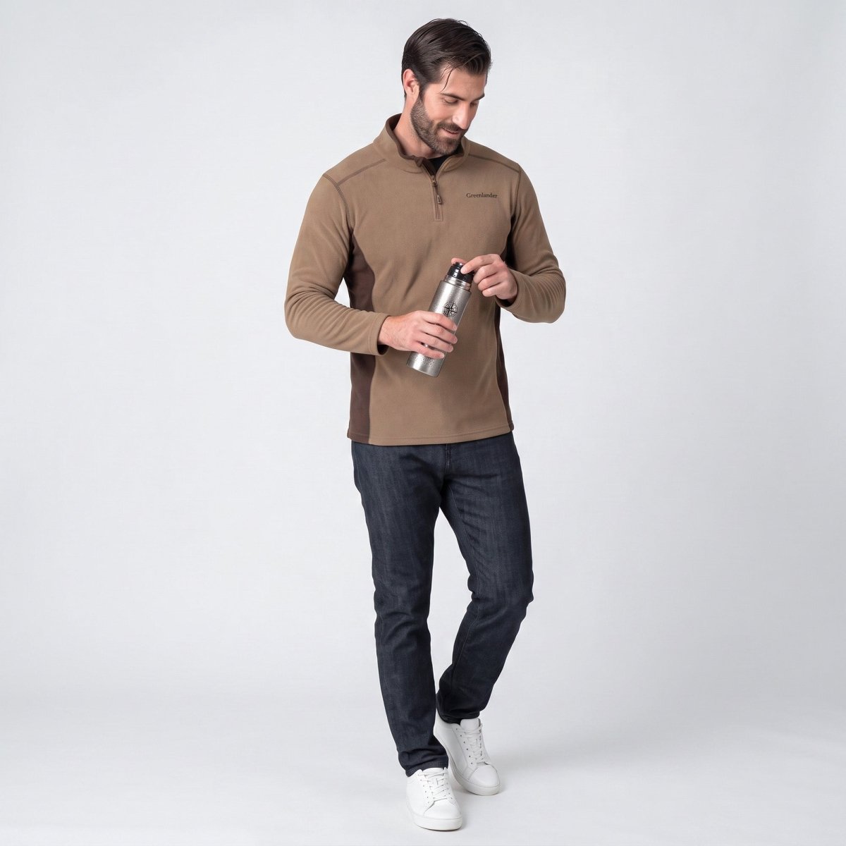 Fleece para hombre con cuello alto | Greenlander México - Greenlander