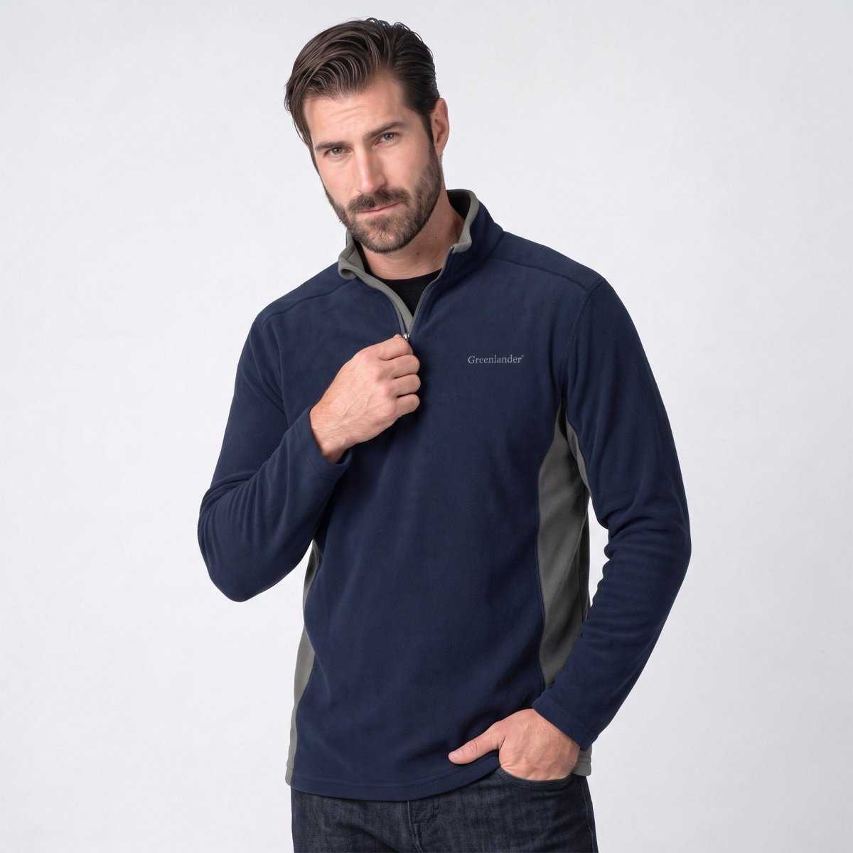 Fleece para hombre con cuello alto | Greenlander México - Greenlander