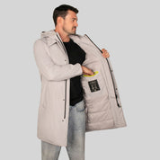 Gabardina Larga Para Hombre Con Pechera Desmontable - The Original Greenlander