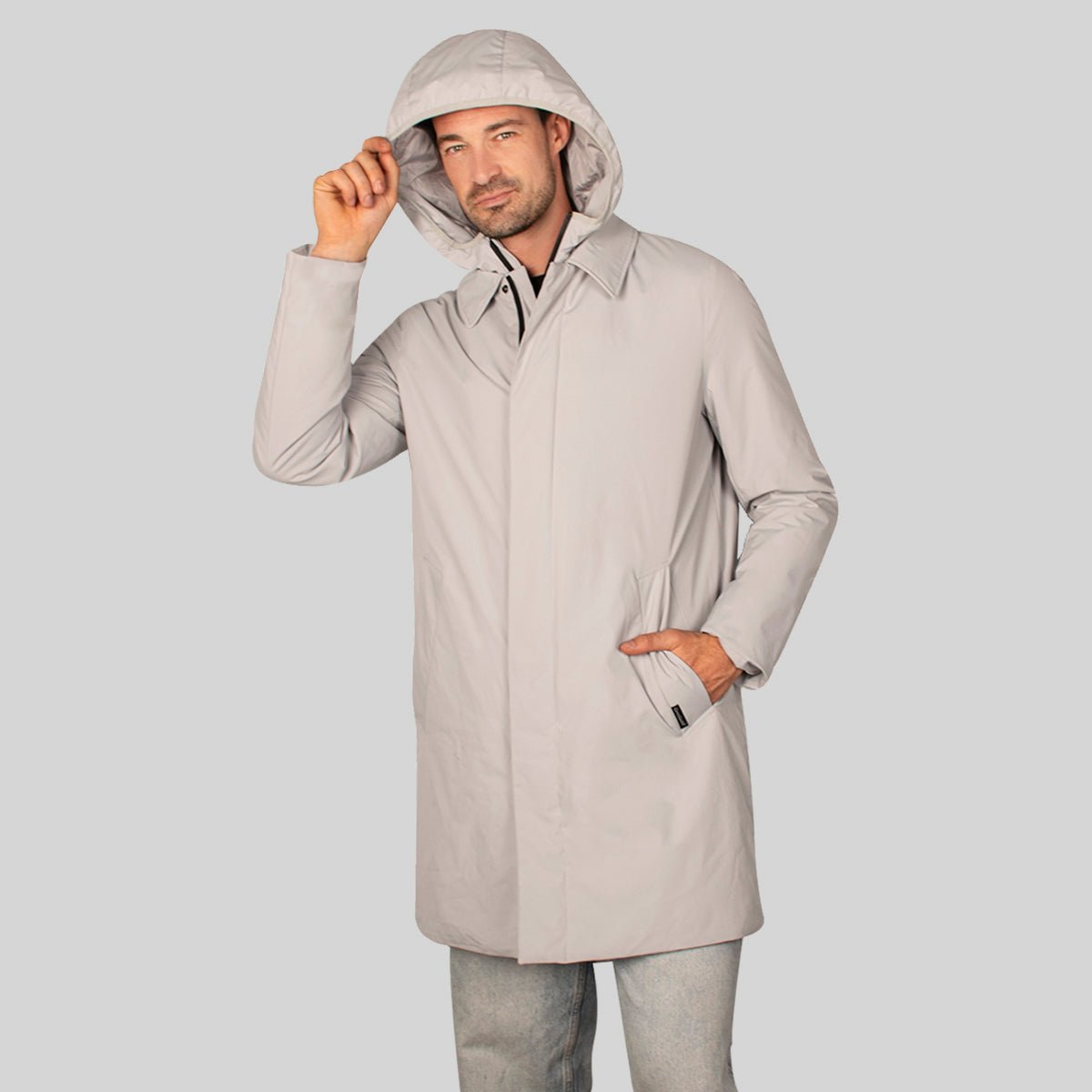 Gabardina Larga Para Hombre Con Pechera Desmontable - The Original Greenlander