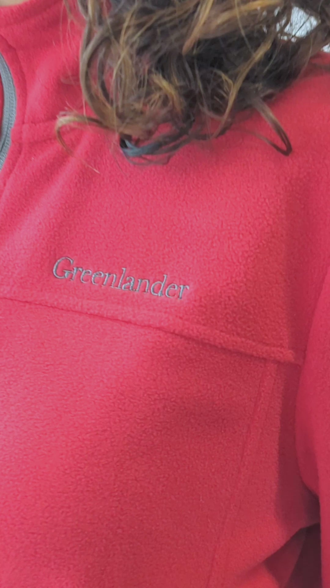 Chamarra de fleece para mujer con cuello alto y bolsillos Greenlander
