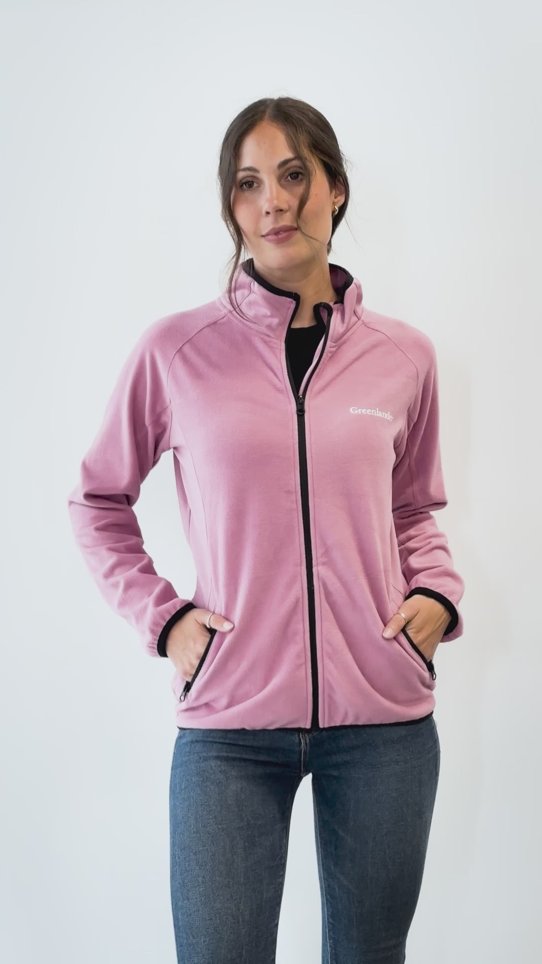 Sudadera cuello alto para mujer con bolsillos Greenlander