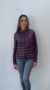 Chamarra Mujer Capitonada Con Tejido De Punto Greenlander Mujer