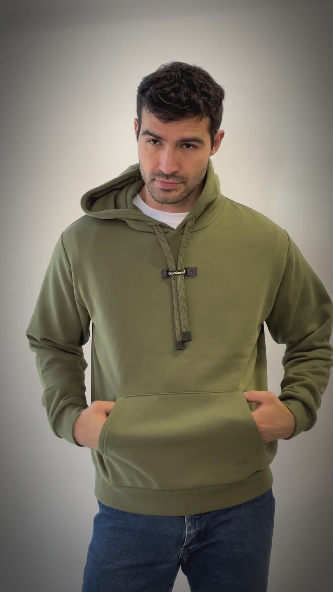 Sudadera Greenlander Con Gorro Hoodie Casual Para Hombre
