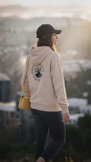 Sudadera Hoodie Unisex con Capucha, Bolsa Canguro y Estampado Trasero | Greenlander