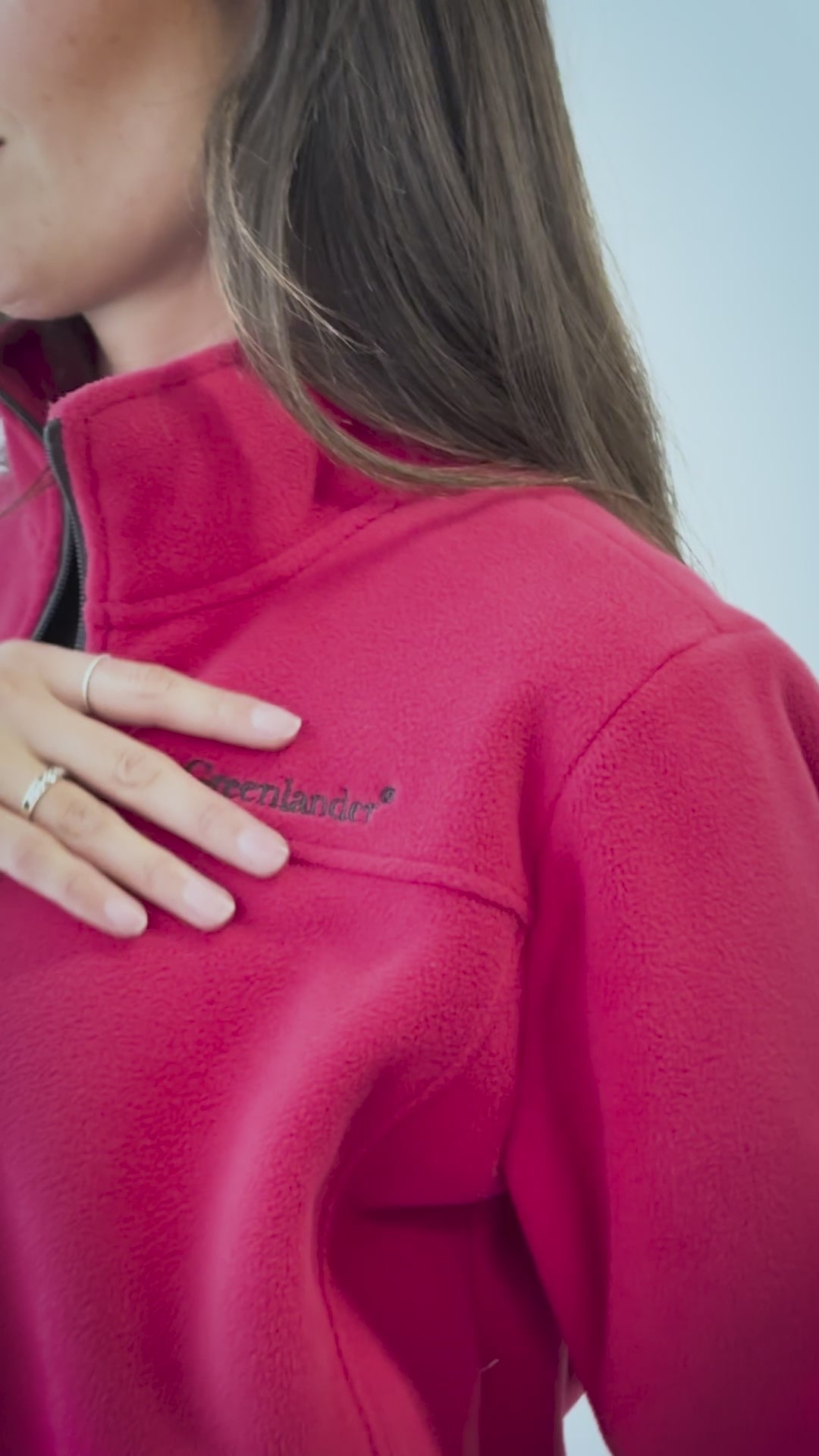 Chamarra fleece para mujer con cuello alto y bolsillos Greenlander