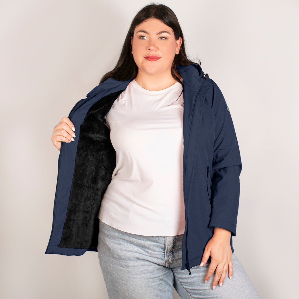 Rompevientos Forro Polar Para Mujer con Gorro Desmontable Greenlander - The Original Greenlander