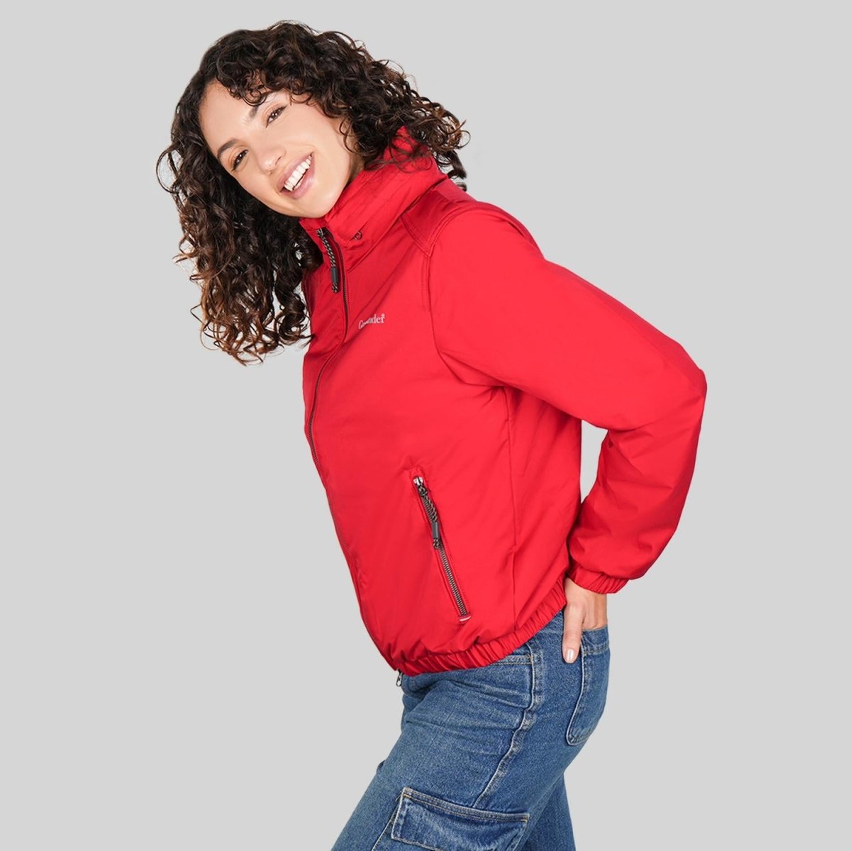 Rompevientos para mujer con bolsas al costado y capucha Greenlander - Greenlander