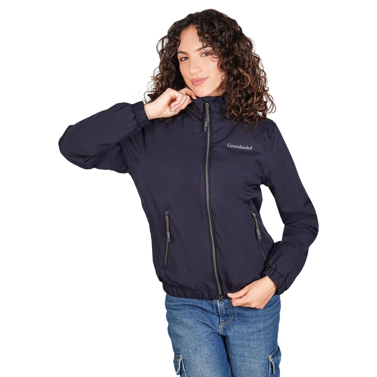 Rompevientos para mujer con bolsas al costado y capucha Greenlander - Greenlander