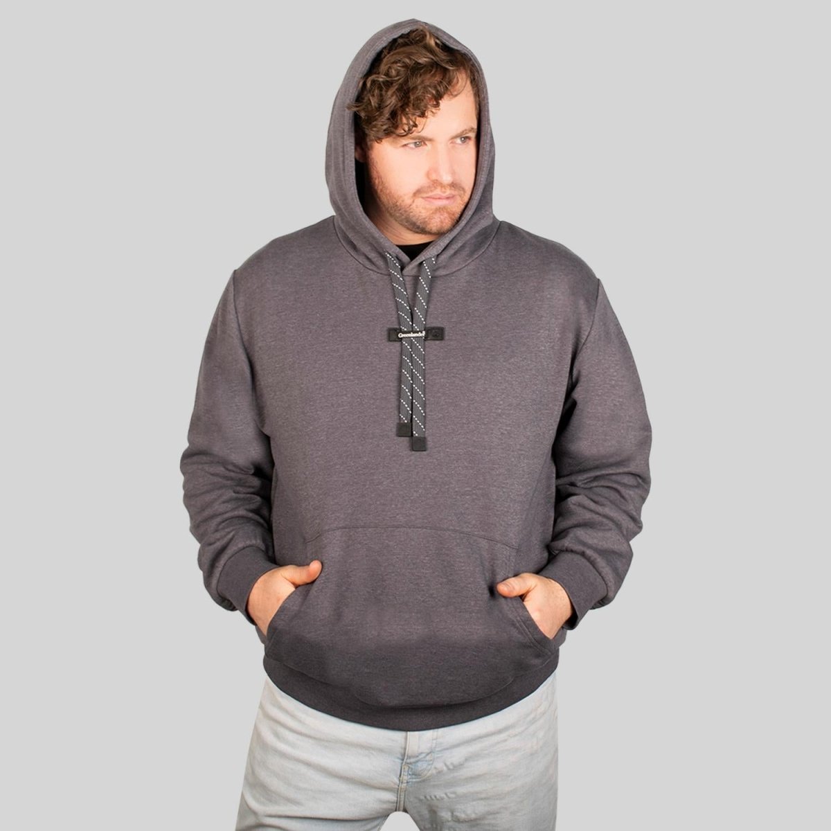 Sudadera cerrada plus size para hombre con bolsa Greenlander - Greenlander
