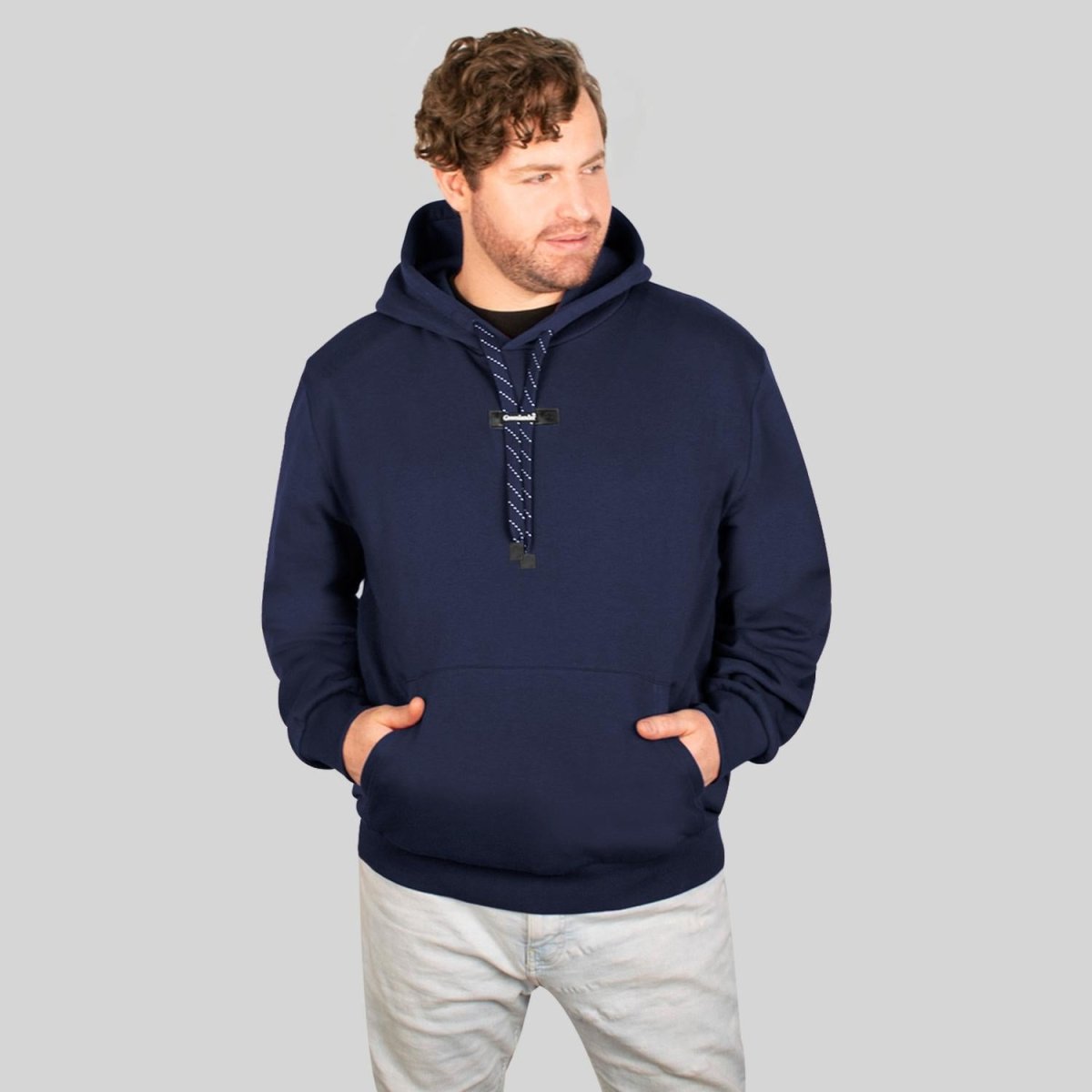 Sudadera cerrada plus size para hombre con bolsa Greenlander - Greenlander