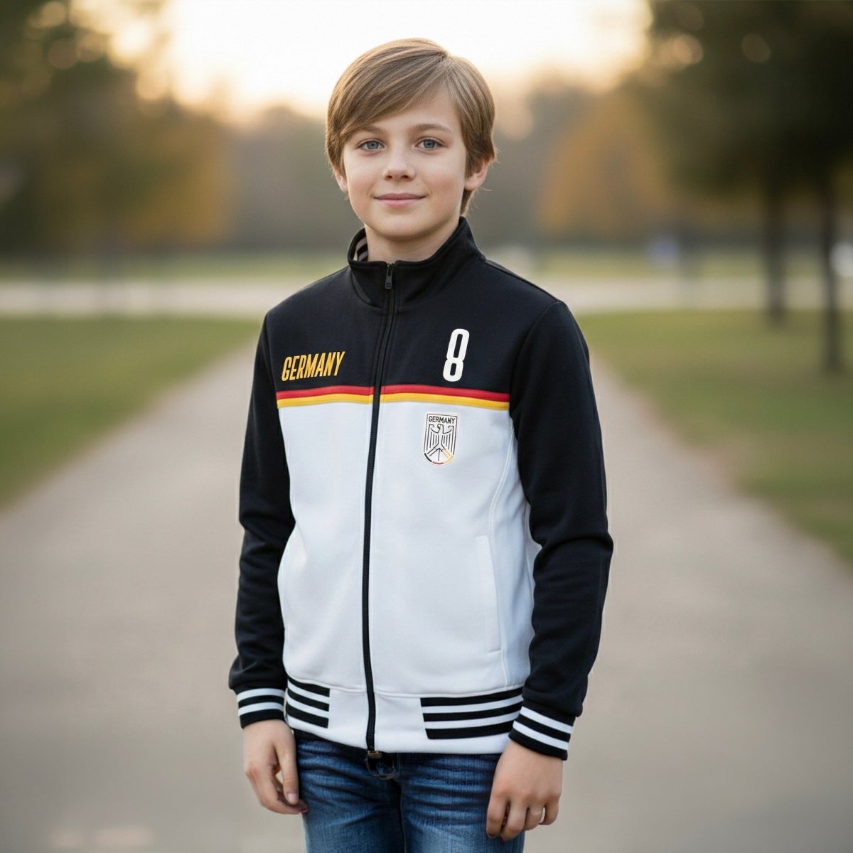 Sudadera del Mundial para niños Unisex con bolsillos - Alemania - Greenlander