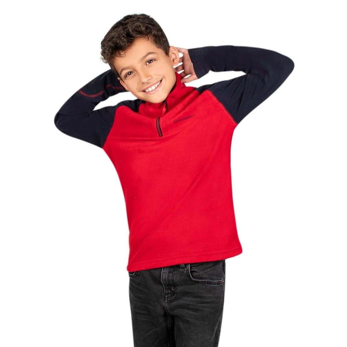 Sudadera Fleece Comfort Medio Cierre Niño - Greenlander