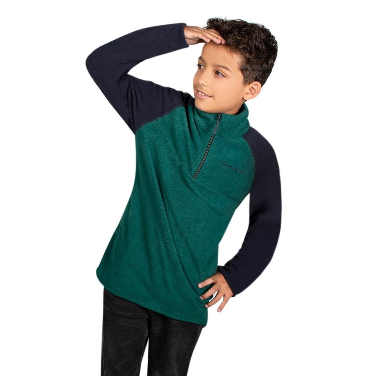 Sudadera Fleece Comfort Medio Cierre Niño - Greenlander