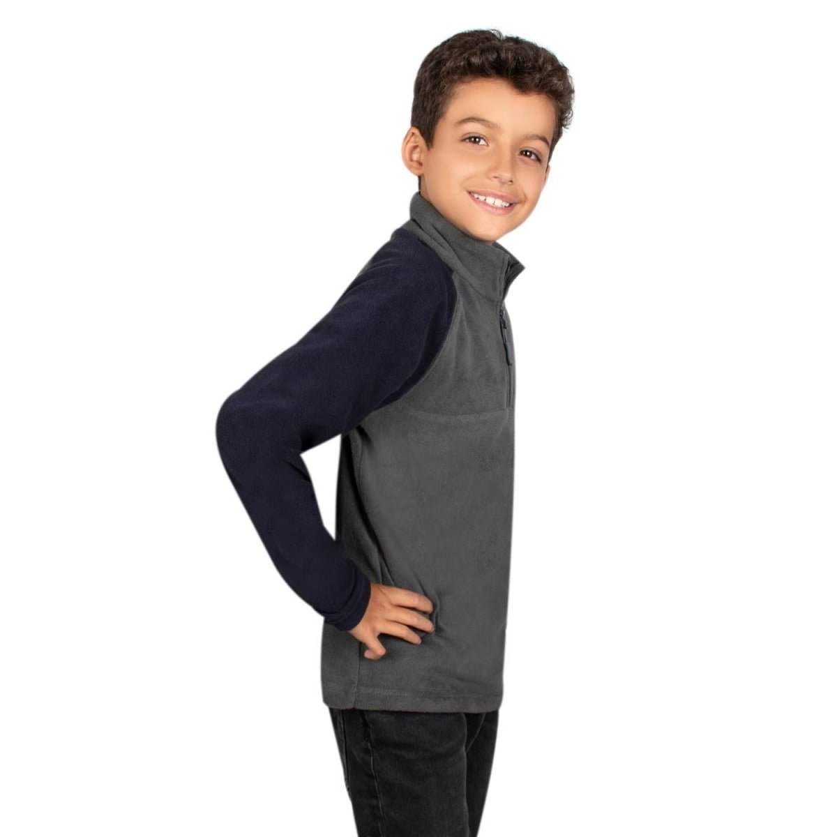 Sudadera Fleece Comfort Medio Cierre Niño - Greenlander