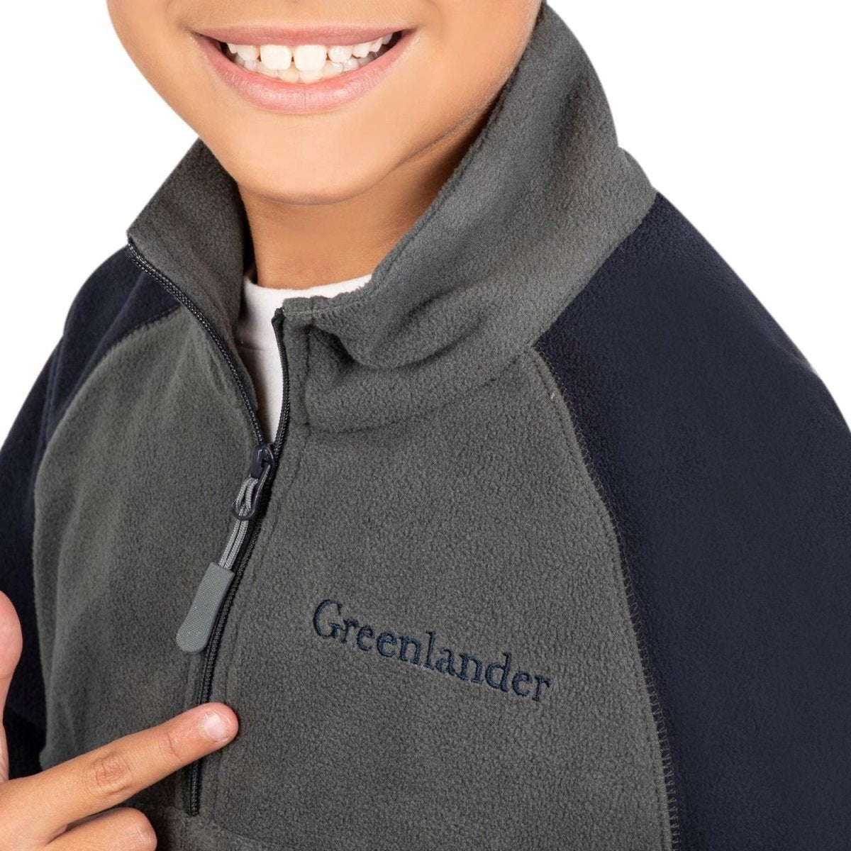 Sudadera Fleece Comfort Medio Cierre Niño - Greenlander