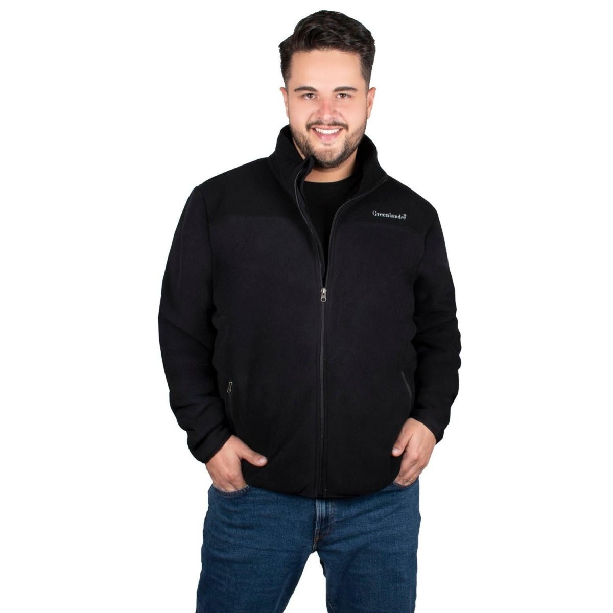 Sudadera Fleece Con Forro En Fur Hombre Plus Size - Greenlander