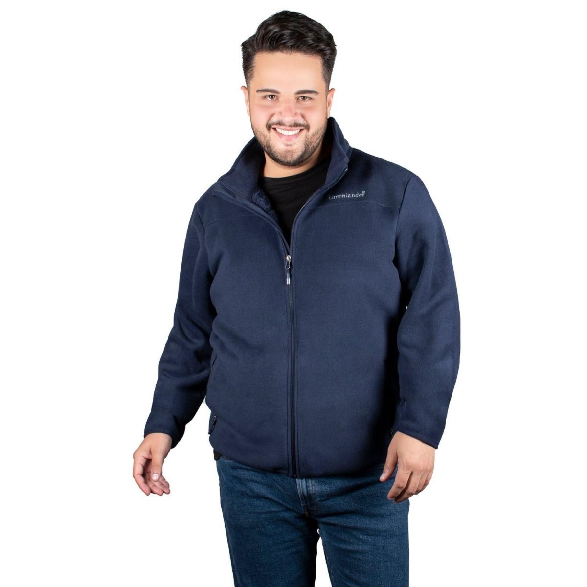 Sudadera Fleece Con Forro En Fur Hombre Plus Size - Greenlander