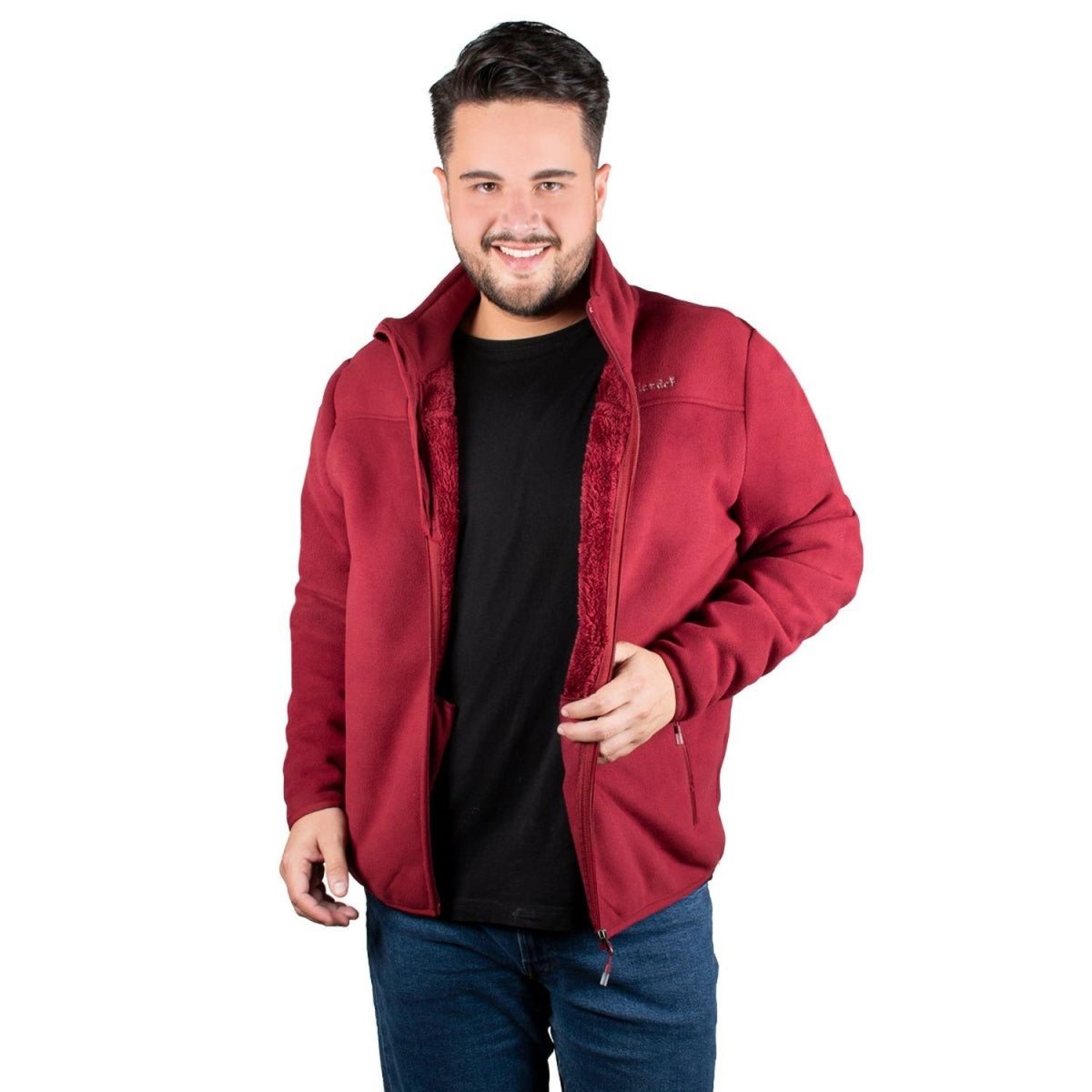 Sudadera Fleece Con Forro En Fur Hombre Plus Size - Greenlander
